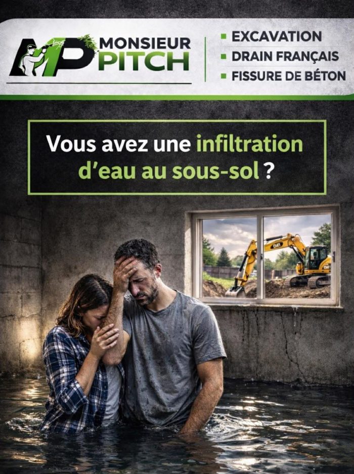 infiltration d eau SOUS SOL